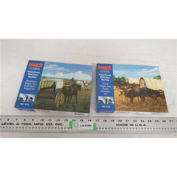 (2) IMEX 1:72 figure sets - american history series