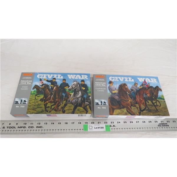 (2) IMEX 1:72 figure sets - american civil war series