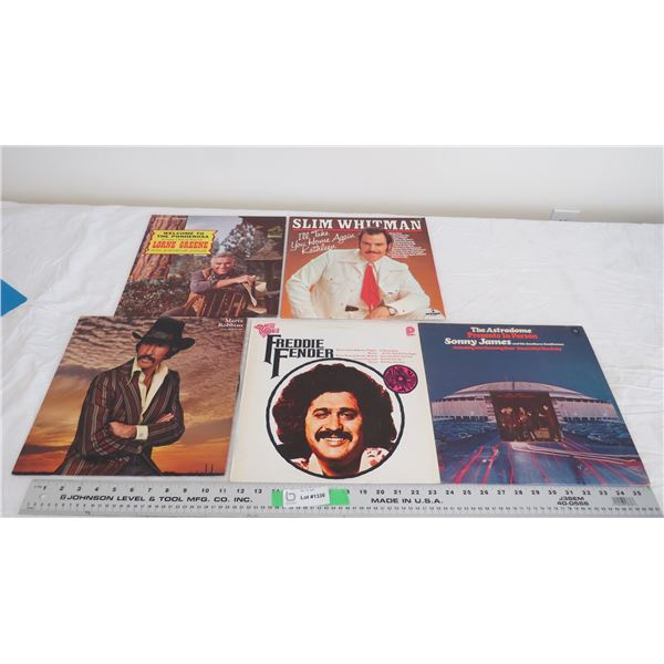 (5) country records marty robbins, sonny james, others (good condition)