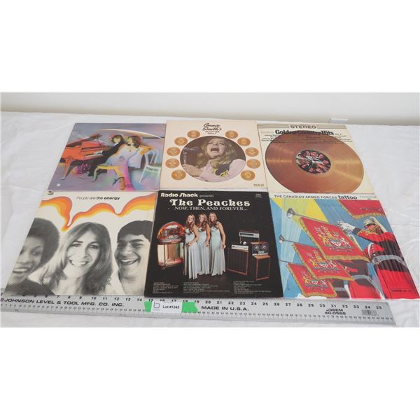 (6) misc records (canadian armed forces + others) good condition