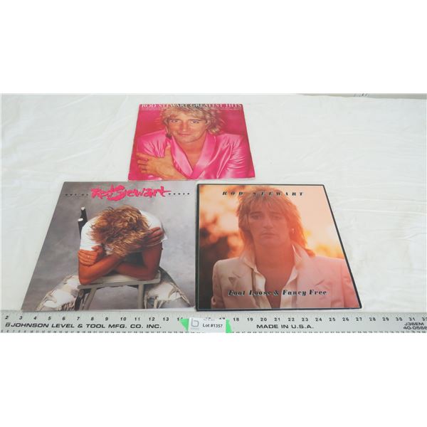 3 rod stewart records (some scratches)