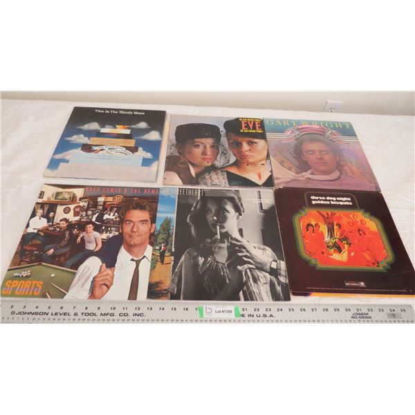 (6) rock records (good condition)