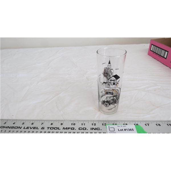 B/A glass advertising tumber (6.25" tall)