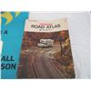 Image 3 : 2 massey advertising posters + IH canadian road atlas