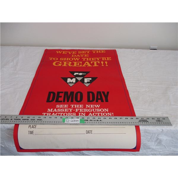 Massey advertising poster 22x34"