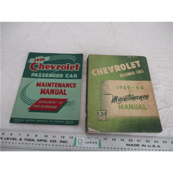 1949-50 chevy maintenance manuals (2)