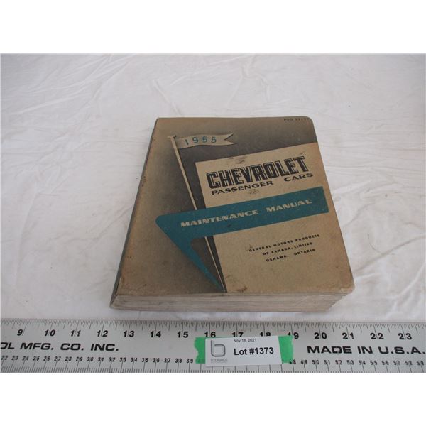 1955 chevy passenger cars maintenance manual