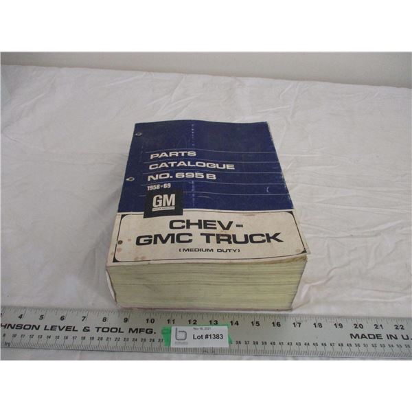 1958-59 chevy GMC truck parts catalog
