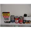 Image 1 : Esso, Shell, Co-op Empty oil cans, misc tins