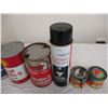 Image 3 : Esso, Shell, Co-op Empty oil cans, misc tins