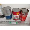 Image 4 : Esso, Shell, Co-op Empty oil cans, misc tins