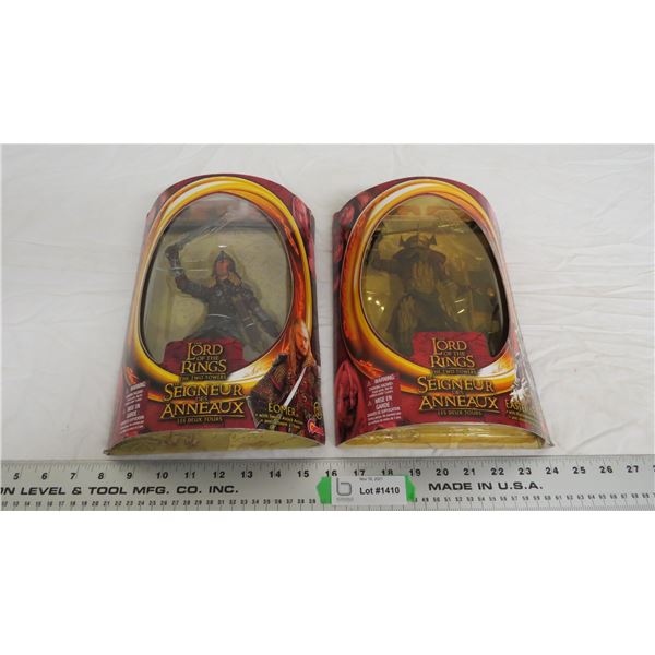 (2) lord of the rings figures new in package - gomer, gaster ling