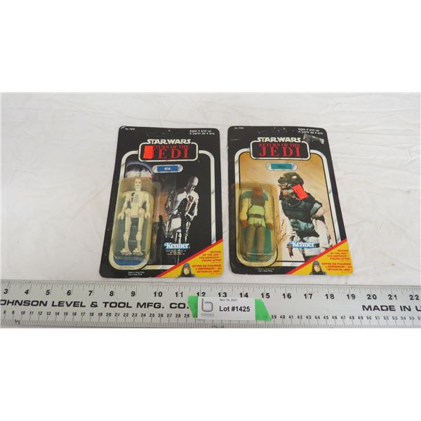 star wars return of the jedi figures (2) NIB