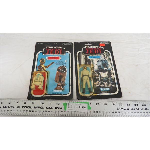 star wars return of the jedi figures (2) NIB