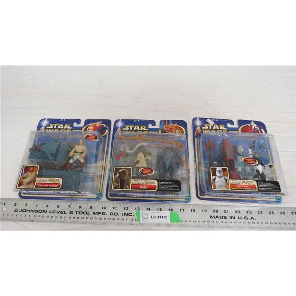 hasbro star wars figures (3) NIB