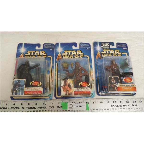 hasbro star wars figures (3) NIB