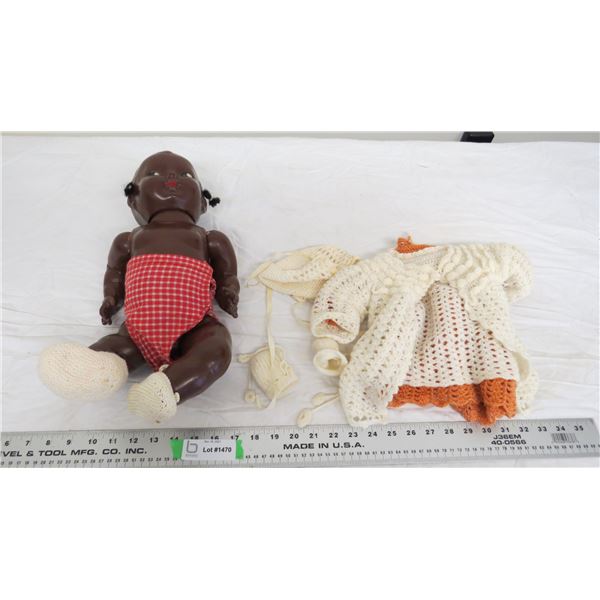 vintage doll with outfit