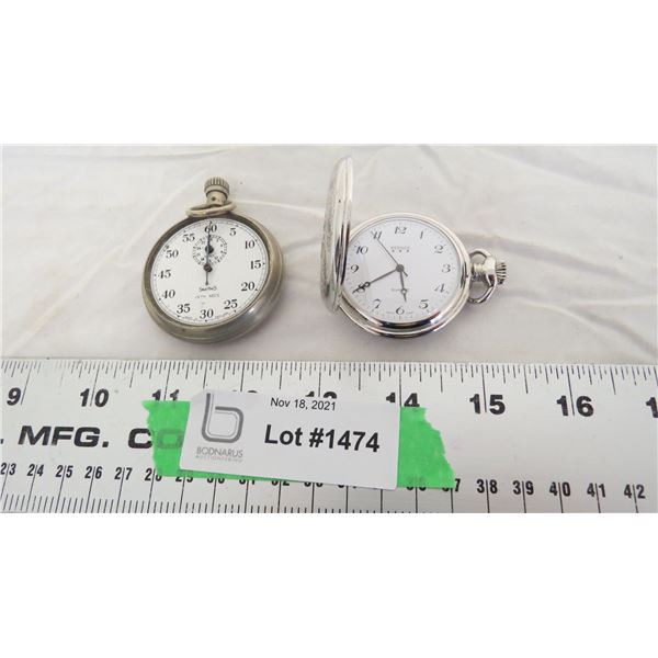 smiths stop watch, bernex pocket watch