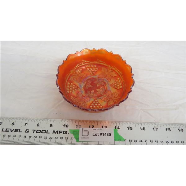 grape and cable? carnival glass bowl