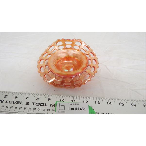carnival glass bowl