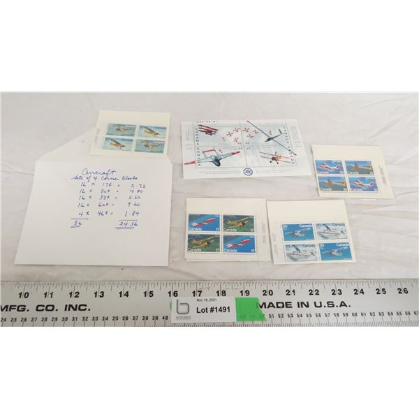 aircraft corner block stamps (new)