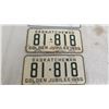 Image 2 : pair of 1955 Sask License Plates + other plate
