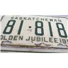 Image 3 : pair of 1955 Sask License Plates + other plate