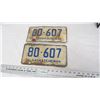 Image 1 : pair of 1976 Sask License Plates