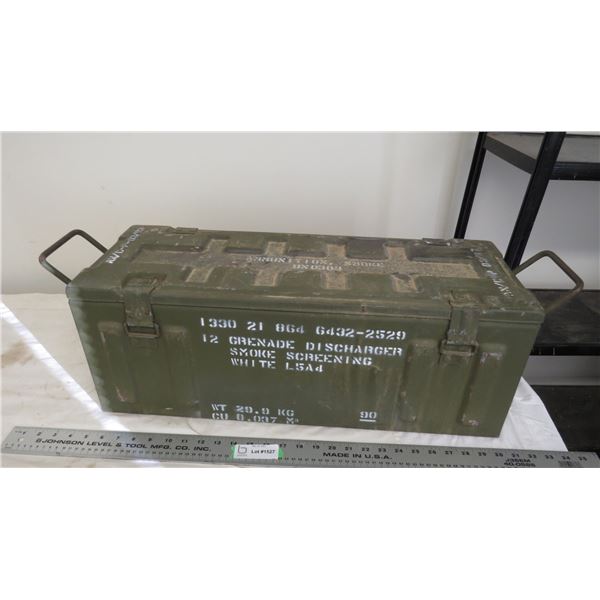 metal ammo box 26" long - 1969