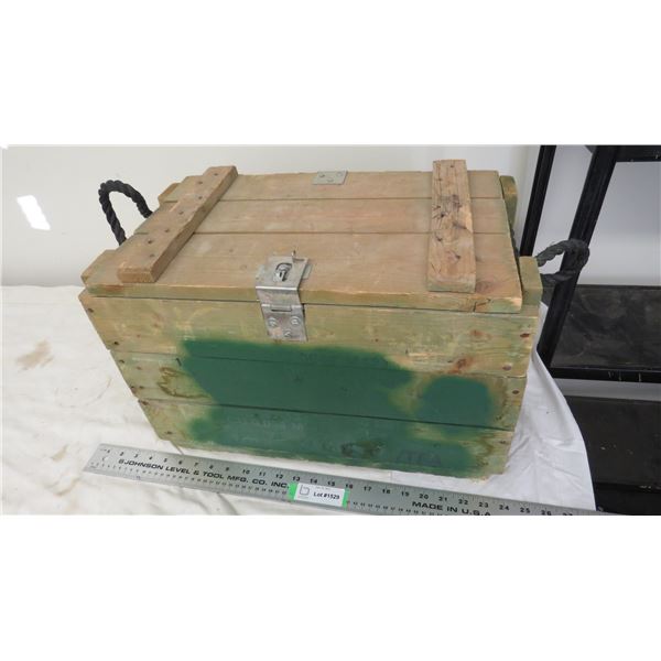 wooden ammo crate - 11.5"w x 20" long