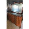 Image 1 : wooden 12 drawer dresser with mirror - 62L 22D 35H (height not including mirror)