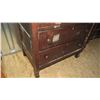 Image 2 : Wooden dresser on castors 5 drawer - 34W 21D 72H