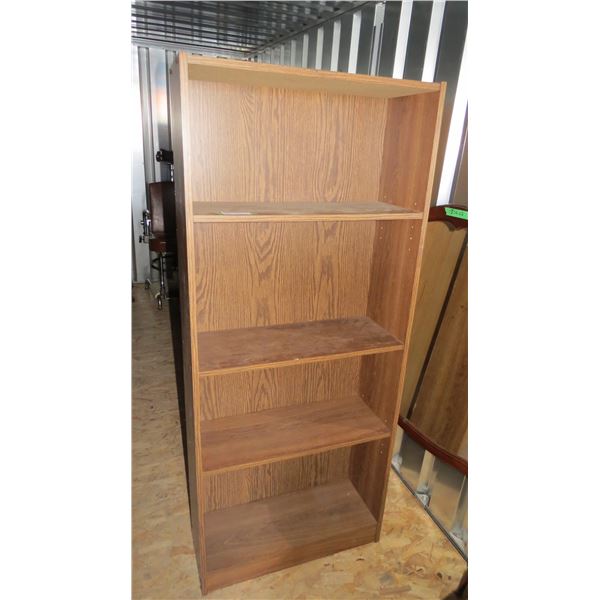 Wooden bookshelf - 25W 9.5D 60H