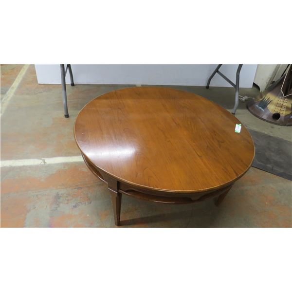 Wooden Round Cofee Table - 33.5"diameter - 15" Tall