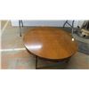 Image 1 : Wooden Round Cofee Table - 33.5"diameter - 15" Tall