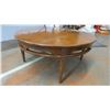 Image 4 : Wooden Round Cofee Table - 33.5"diameter - 15" Tall