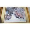 Image 3 : herbert piki red fox print in frame with certificate (18.5" x22.5")