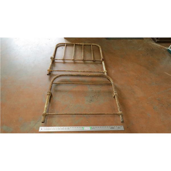 wrought iron head board + foot board