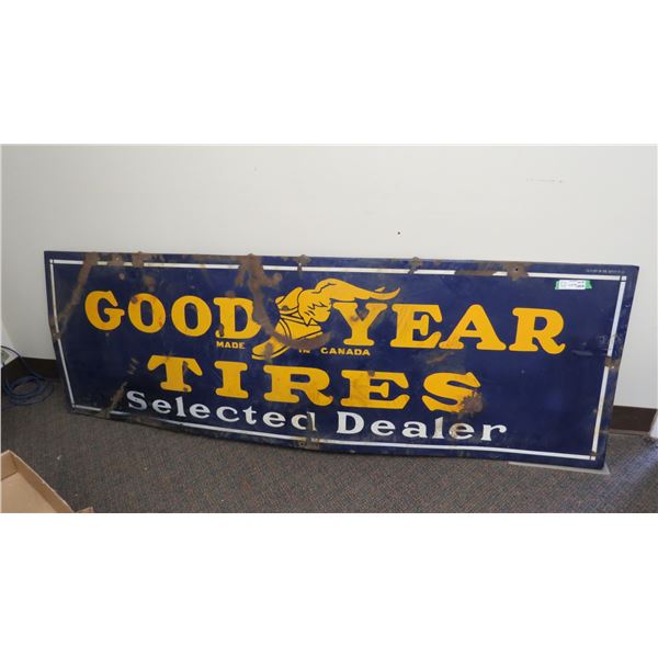 Goodyear Tires Sign (23" W x 72" L)