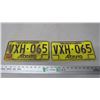 Image 1 : pair of alberta license plates