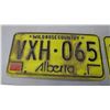 Image 2 : pair of alberta license plates
