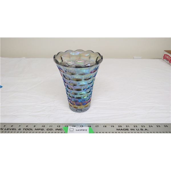Irridescent vase (8" tall)