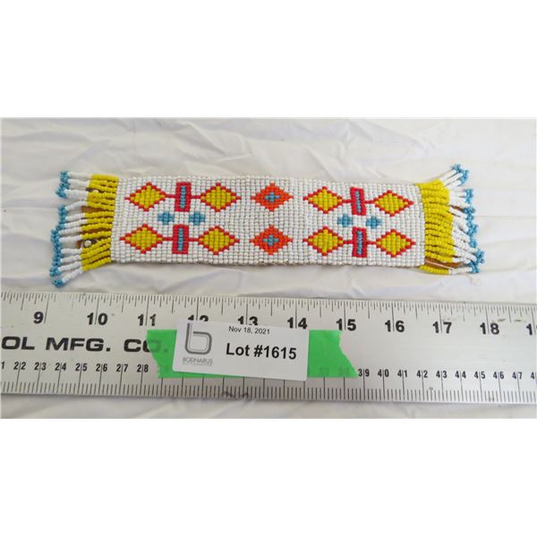 moose hide ? bracelet - first nation beadwork