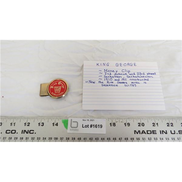 king george Saskatoon money clip