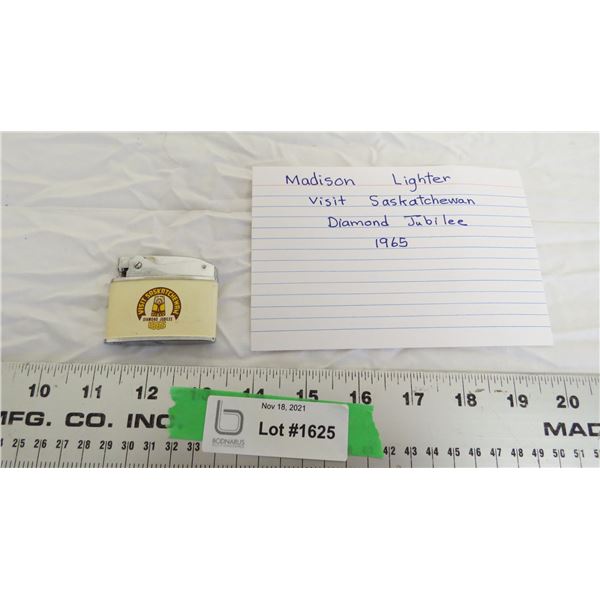 "madison" lighter - diamond jubilee 1965 Saskatchewan