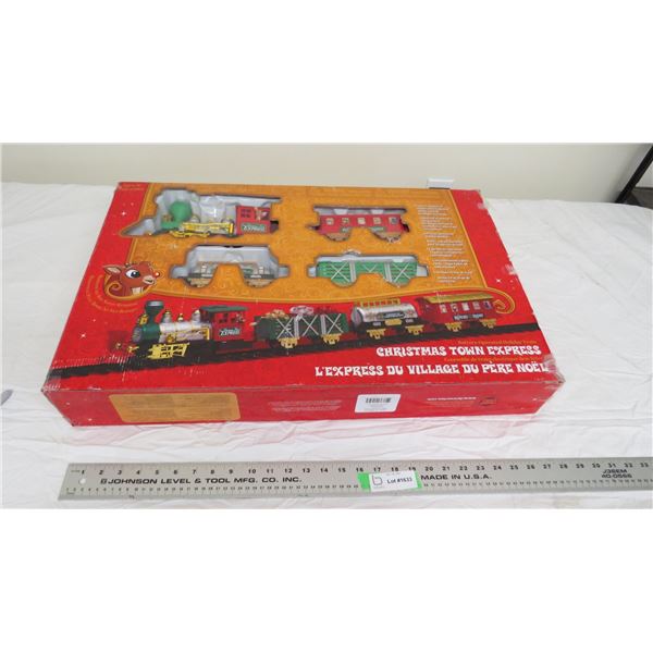 Christmas Town express train set with box - battery operated