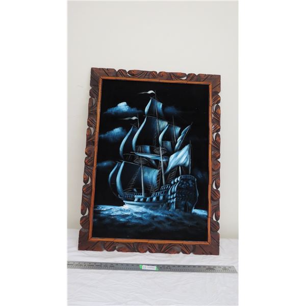 velvet picture in frame 30x40 long