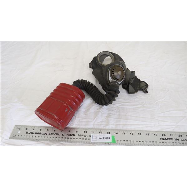 1943 World War II Gas Mask (Made in Ontario, Canada)