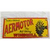 Image 2 : aero motor enamel sign - 3.5"x8"