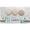 Image 1 : 3X The Money - 1975,76,86 Canadian 1 dollar coins